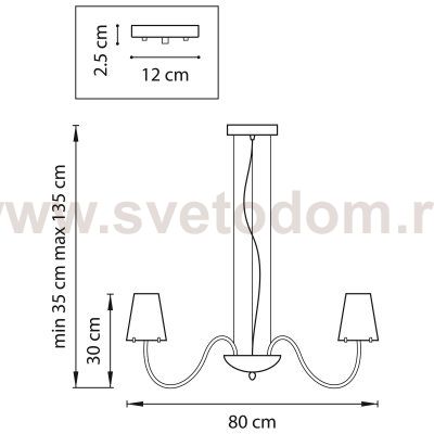 Люстра подвесная Lightstar 758082 Diafano