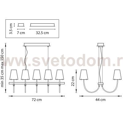 Люстра подвесная Lightstar 758102 Diafano