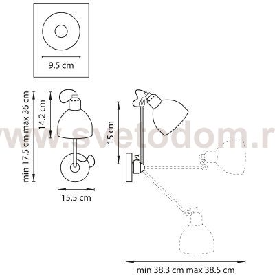 Светильник бра Lightstar 765604 Loft