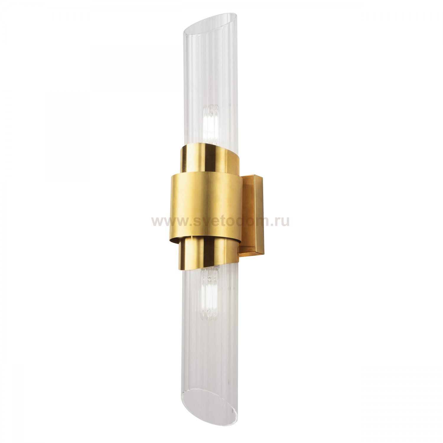 766642 Бра FLOP 2х6W (led) E14 ЗОЛОТО/ПРОЗРАЧНЫ