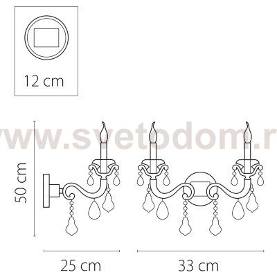 Светильник бра Lightstar 788624 Lusso