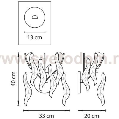 Светильник бра Lightstar 793635 Vetro colore
