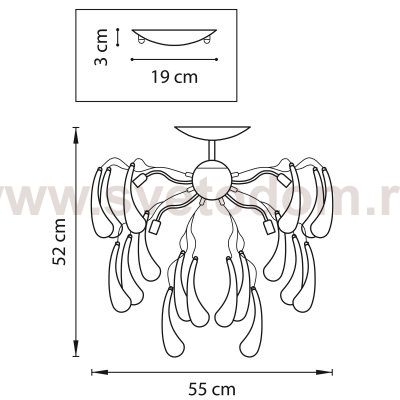 Люстра потолочная Lightstar 794094 Manica