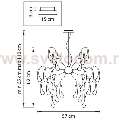 Люстра подвесная Lightstar 794194 Manica