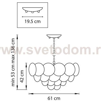 Люстра подвесная Lightstar 797134 Circo