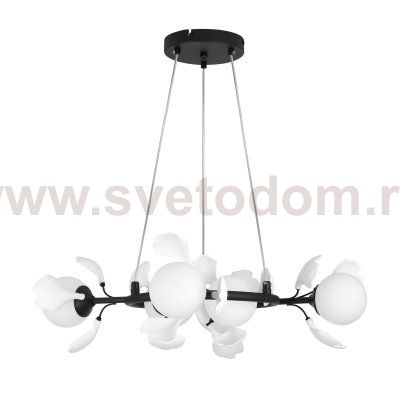 799067 Люстра CERAMO BW 6х6W(led) G9 ЧЕРНЫЙ/БЕЛЫЙ