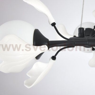 799067 Люстра CERAMO BW 6х6W(led) G9 ЧЕРНЫЙ/БЕЛЫЙ