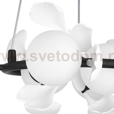 799067 Люстра CERAMO BW 6х6W(led) G9 ЧЕРНЫЙ/БЕЛЫЙ