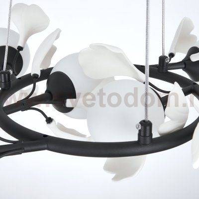 799067 Люстра CERAMO BW 6х6W(led) G9 ЧЕРНЫЙ/БЕЛЫЙ
