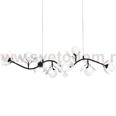 799087 Люстра CERAMO BW 8х6W(led) G9 ЧЕРНЫЙ/БЕЛЫЙ