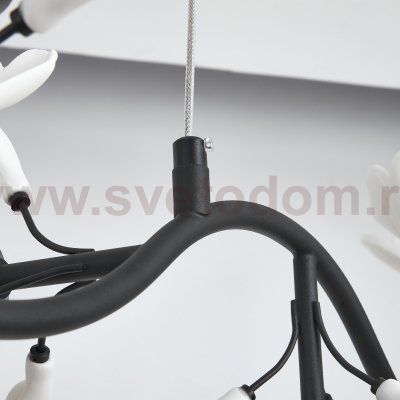 799087 Люстра CERAMO BW 8х6W(led) G9 ЧЕРНЫЙ/БЕЛЫЙ