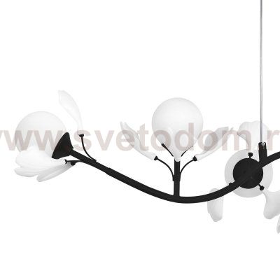 799087 Люстра CERAMO BW 8х6W(led) G9 ЧЕРНЫЙ/БЕЛЫЙ