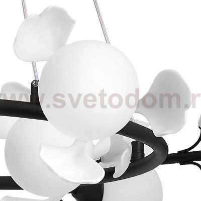 799097 Люстра CERAMO BW 9х6W(led) G9 ЧЕРНЫЙ/БЕЛЫЙ