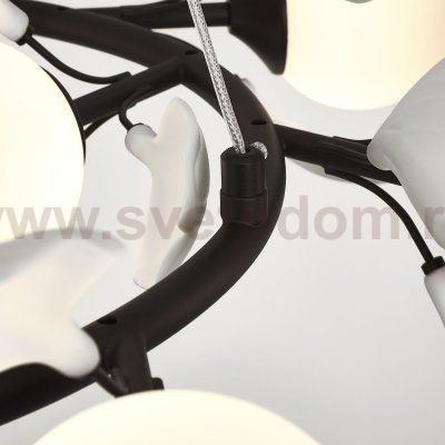 799127 Люстра CERAMO BW 12х6W(led) G9 ЧЕРНЫЙ/БЕЛЫЙ
