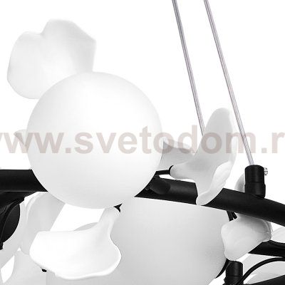 799127 Люстра CERAMO BW 12х6W(led) G9 ЧЕРНЫЙ/БЕЛЫЙ