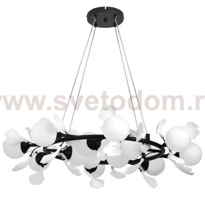 799127 Люстра CERAMO BW 12х6W(led) G9 ЧЕРНЫЙ/БЕЛЫЙ