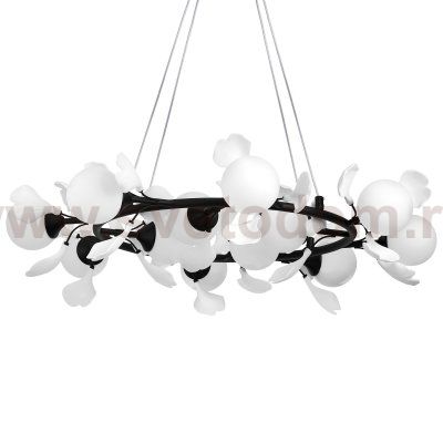 799127 Люстра CERAMO BW 12х6W(led) G9 ЧЕРНЫЙ/БЕЛЫЙ