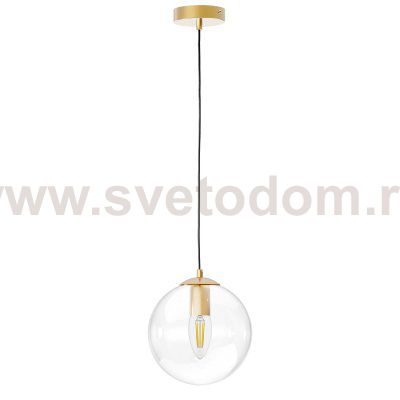 801002 Люстра SFERETTA E27 1х6W (led) E27 ЗОЛОТО/ПРОЗРАЧНЫЙ