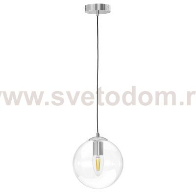 801004 Люстра SFERETTA E27 1х6W (led) E27 ХРОМ/ПРОЗРАЧНЫЙ