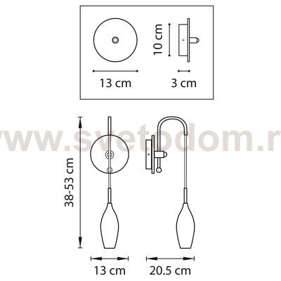 Светильник бра Lightstar 803520 Pentola