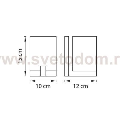 Светильник бра Lightstar 805610 Qubica