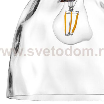 806110 Подвес NUBELLA 1х12W (led) E27 ЧЕРНЫЙ/БРОНЗА/ПРОЗРАЧНЫЙ