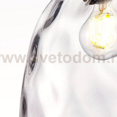 806110 Подвес NUBELLA 1х12W (led) E27 ЧЕРНЫЙ/БРОНЗА/ПРОЗРАЧНЫЙ