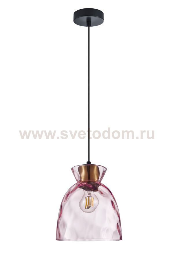 806112 Подвес NUBELLA 1х12W (led) E27 ЧЕРНЫЙ/БРОНЗА/РОЗОВЫЙ