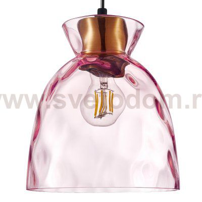 806112 Подвес NUBELLA 1х12W (led) E27 ЧЕРНЫЙ/БРОНЗА/РОЗОВЫЙ