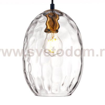 806120 Подвес NUBELLA 1х12W (led) E27 ЧЕРНЫЙ/БРОНЗА/ПРОЗРАЧНЫЙ