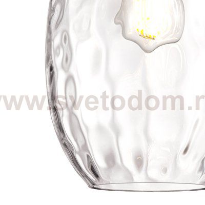 806120 Подвес NUBELLA 1х12W (led) E27 ЧЕРНЫЙ/БРОНЗА/ПРОЗРАЧНЫЙ