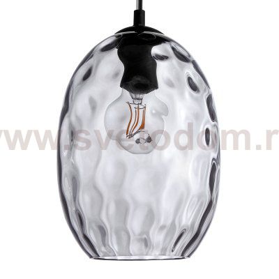 806121 Подвес NUBELLA 1х12W (led) E27 ЧЕРНЫЙ/ПЕПЕЛЬНЫЙ