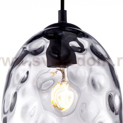 806121 Подвес NUBELLA 1х12W (led) E27 ЧЕРНЫЙ/ПЕПЕЛЬНЫЙ
