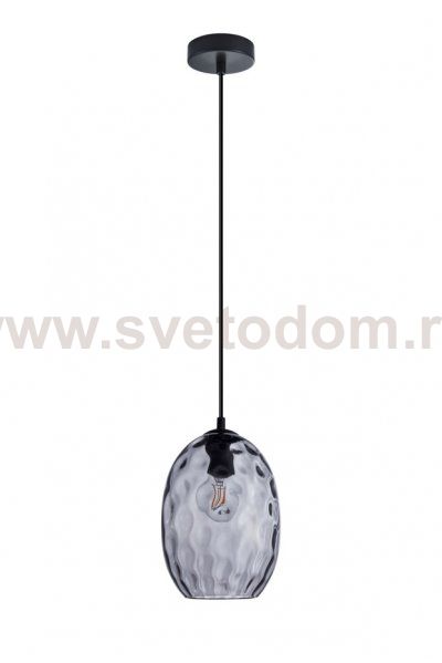 806121 Подвес NUBELLA 1х12W (led) E27 ЧЕРНЫЙ/ПЕПЕЛЬНЫЙ