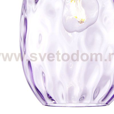 806128 Подвес NUBELLA 1х12W (led) E27 ЧЕРНЫЙ/БРОНЗА/ФИОЛЕТОВЫЙ