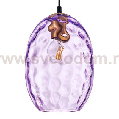 806128 Подвес NUBELLA 1х12W (led) E27 ЧЕРНЫЙ/БРОНЗА/ФИОЛЕТОВЫЙ