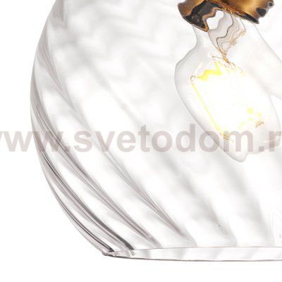 806130 Подвес NUBELLA 1х12W (led) E27 ЧЕРНЫЙ/БРОНЗА/ПРОЗРАЧНЫЙ