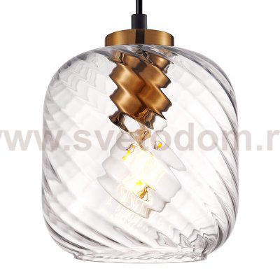 806170 Подвес NUBELLA 1х12W (led) E27 ЧЕРНЫЙ/БРОНЗА/ПРОЗРАЧНЫЙ
