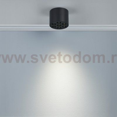 080647 Светильник потолочный GUARDA 6W 470LM 30G ЧЕРНЫЙ 4000K