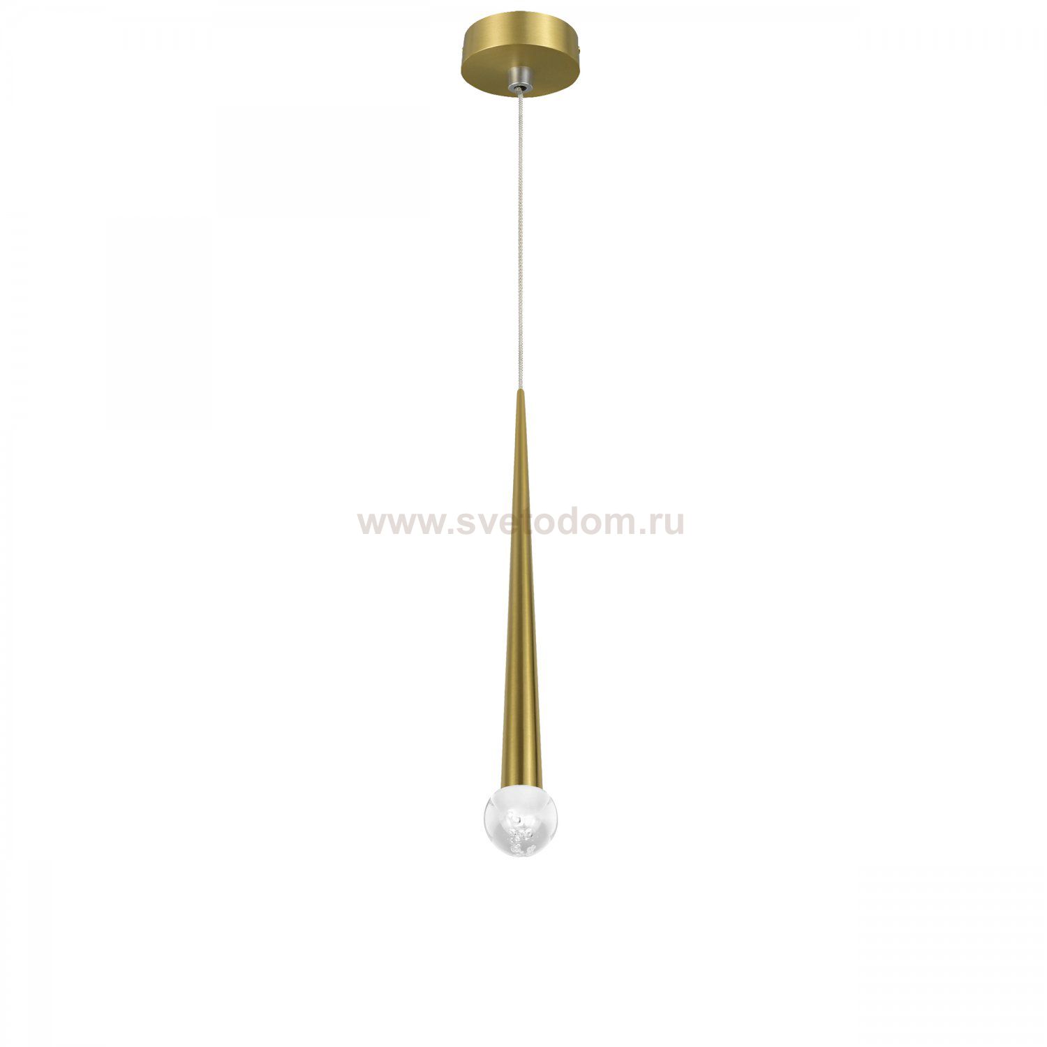 807003-2 Подвес PUNTO MINI с декоративной насадкой (шар) (807003+807000-2) LED 4W 282LM 24G ЛАТУНЬ 3CCT 3000/4000/6000K