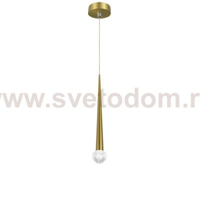 807003-2 Подвес PUNTO MINI с декоративной насадкой (шар) (807003+807000-2) LED 4W 282LM 24G ЛАТУНЬ 3CCT 3000/4000/6000K