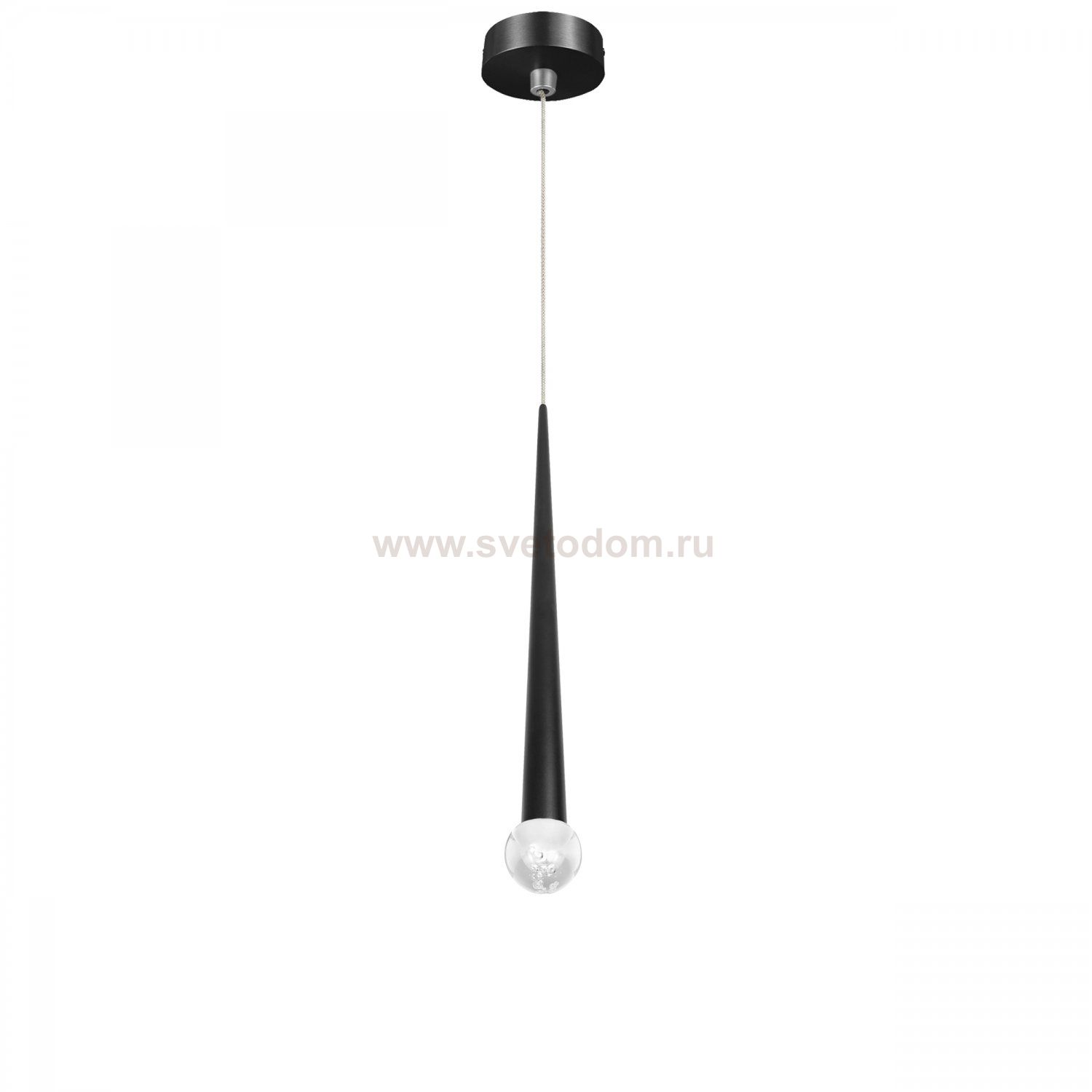 807007-2 Подвес PUNTO MINI с декоративной насадкой (шар) (807007+807000-2) LED 4W 282LM 24G ЧЕРНЫЙ 3CCT 3000/4000/6000K