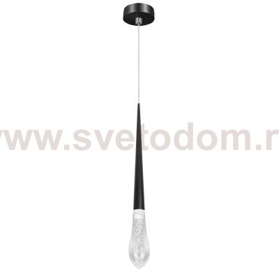 807007-4 Подвес PUNTO MINI с декоративной насадкой (капля) (807007+807000-4) LED 4W 282LM 24G ЧЕРНЫЙ 3CCT 3000/4000/6000K