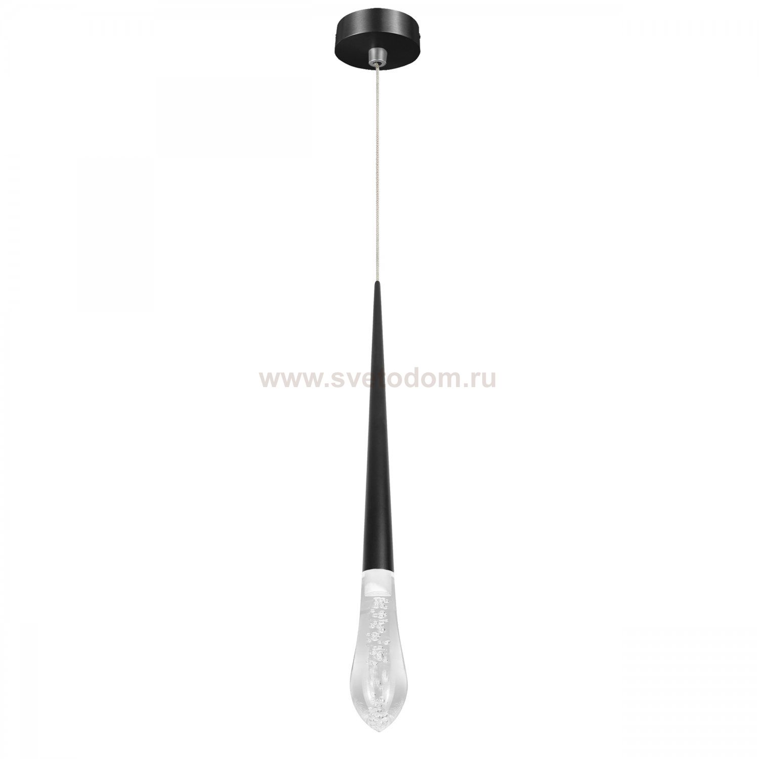 807007-4 Подвес PUNTO MINI с декоративной насадкой (капля) (807007+807000-4) LED 4W 282LM 24G ЧЕРНЫЙ 3CCT 3000/4000/6000K
