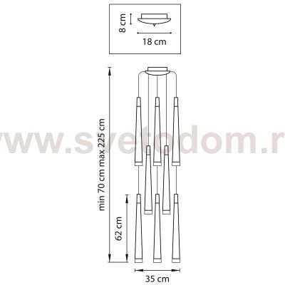 Подвесной светильник Lightstar 807087 Punto