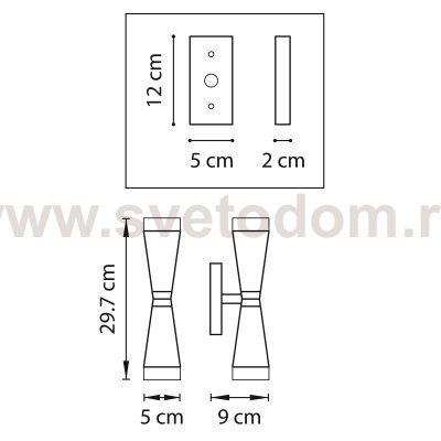 Светильник бра Lightstar 807626 Punto