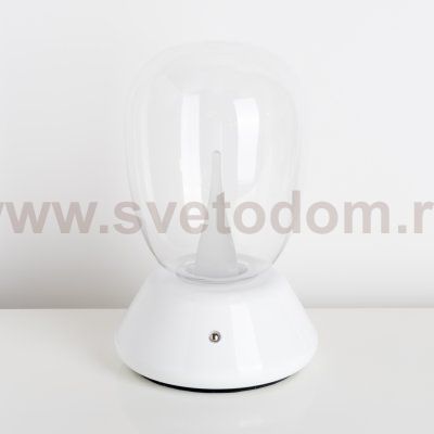 807906 Настольная лампа UOVO III LED 10W 800LM G БЕЛЫЙ/ПРОЗРАЧНЫЙ 3000K