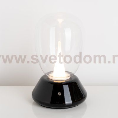 807907 Настольная лампа UOVO III LED 10W 800LM G ЧЕРНЫЙ/ПРОЗРАЧНЫЙ 3000K
