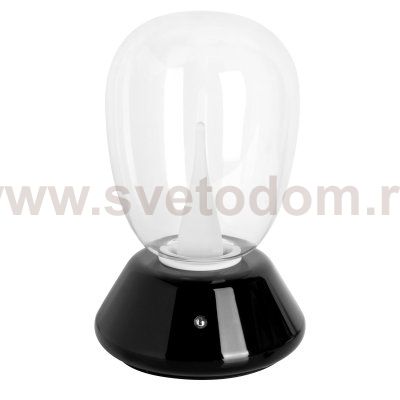 807907 Настольная лампа UOVO III LED 10W 800LM G ЧЕРНЫЙ/ПРОЗРАЧНЫЙ 3000K