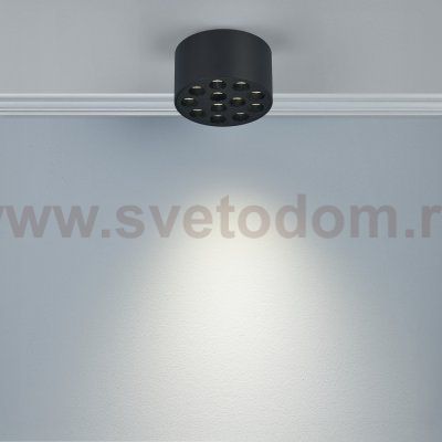 080947 Светильник потолочный GUARDA 9W 750LM 30G ЧЕРНЫЙ 4000K